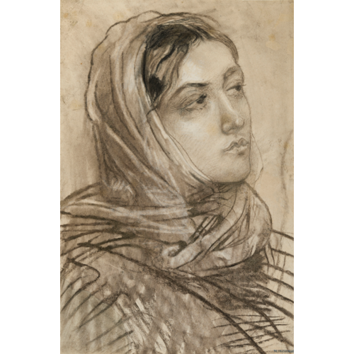 Portrait of a Woman in a Head Scarf